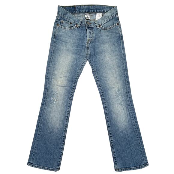 Lucky Brand Jeans Women 2/26 (fits 28x26) Sweet Dream Cuffed Crop Button Fly USA - Picture 15 of 15